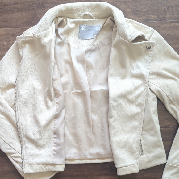 ASOS Beige Zip-Up Jacket Size 4 - Picture 2 of 7